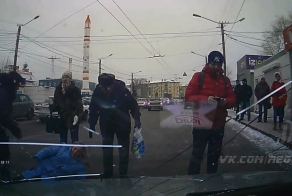 Наезд на пешехода в Омске