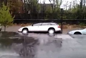 Оползень на стоянке