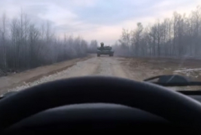 Встреча с танком на дороге