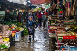 Деревенский рынок  Вьетнама