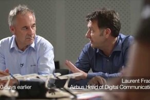  Совместный пилотаж пяти Аirbus A-350