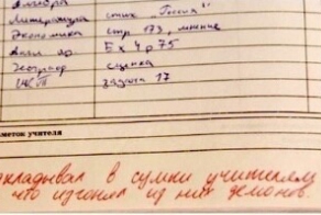 Записи в дневнике 