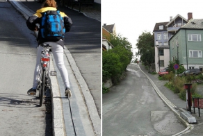 Первый подъемник для велосипедистов в Норвегии