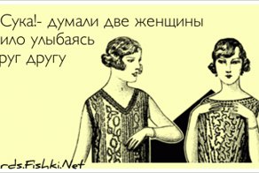 - Сука!- думали две женщины мило улыбаясь друг другу