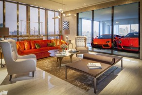 Необычная парковка в сингапурском небоскребе Hamilton Scotts