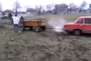 Лошадь против автомобиля / Horse vs Car