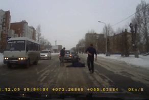 Наезд на пешехода в Омске