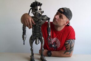 Скульптуры из запчастей