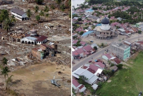 10 лет спустя: сравнительные фотографии восстановления Индонезии