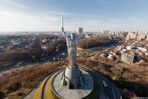 Киев. За день до зимы. Вид с квадрокоптера