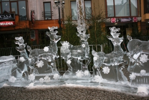 Ледяные скульптуры Ольштына