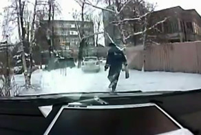 Погоня в центре Иркутска