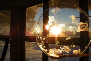 Замороженные мыльные пузыри