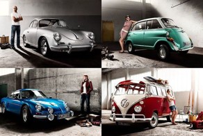 Фотографии для календаря ретро-автомобилей (13 фото)