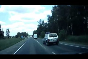 Заехали в лес