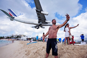 Аэропорт Сен Мартэн. Вот это экстрим 