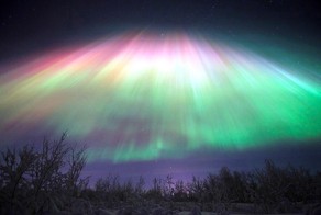 Захватывающее дух северное сияние