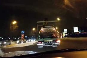 Эвакуация заведенного авто!