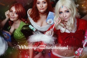 Новогодний косплей от персонажей Dota 2