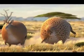 Социальный смешной мультфильм - против фастфуда)