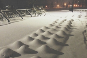 18 инсталляций из снега, сделанные природой