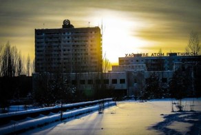 Радиоактивная Припять, зима