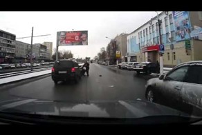 Дорожная ярость: агрессивный пешеход