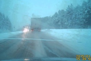 Прилетел со встречной. ДТП 04.01.2015