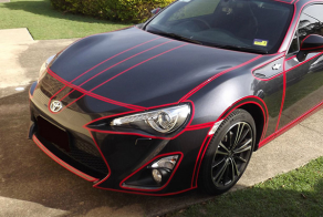 Дизайн автомобиля в стиле TRON