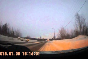 Улетел при обгоне. ДТП Апатиты