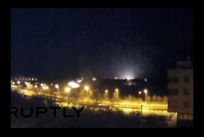 Ночная стрельба по Донецку из Градов