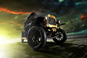 Транспорт отечественного производства из гаража концерна "Мосфильм"