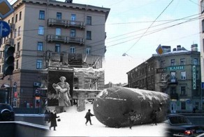 Синхронизация снимков блокадного Ленинграда и современного Петербурга