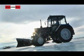 Фигурное катание "Беларуси" на заледенелой акватории