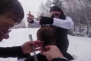 Парикмахерская атака в Риге