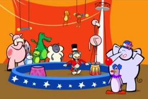 Бруно и компания в цирке! Учи цвета, формы и размеры вместе с ними.
