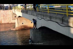 Спасение собаки на реке Нишава