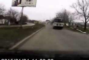 Видео обстрела под Мариуполем
