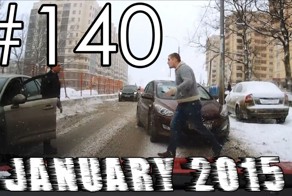 Подборка аварий и ДТП от Андрей за 25.01.2015