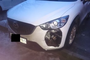 В Ростове вырезают противотуманки на Mazda