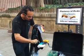 Картина пальцами за несколько минут