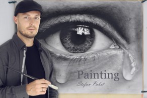 Реалистично нарисованный портрет