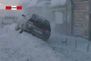 Лада взорвала сугроб