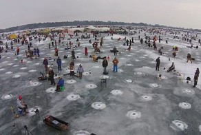 Крупнейшей ледовый турнир по рыбной ловле