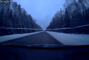 Вылетел с трассы