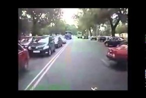 Всем бы на дороге такой реакции! 