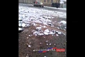 Обстрел Горловки со стороны ВСУ 3 февраля 2015 года, вечером