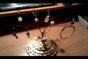 Самодельная подставка для сережек! 