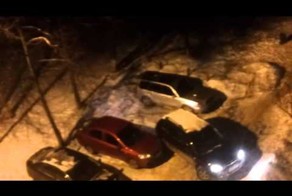 Пьяная соседка паркуется