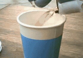 Реакция на кипяток